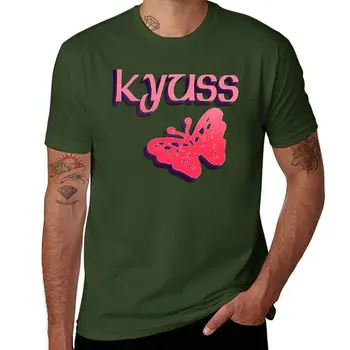 Новая футболка Kyuss - Butterfly, футболка с рисунком аниме, топы больших размеров, одежда из аниме, футболки для мужчин, хлопок