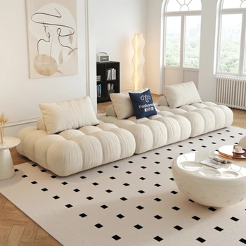 Новые диваны для гостиной в скандинавском стиле, с квадратной застежкой, Модульный офисный диван Lazy, Итальянское кресло для спальни, Садовая Современная мебель