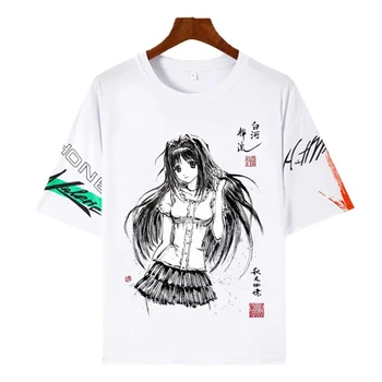 новые футболки Shirakawa Shizuru, футболки для рисования тушью, мужские и женские футболки с коротким рукавом