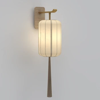 Новый китайский стиль ретро китайский стиль прикроватная лампа спальня японский стиль Дзен проход прихожая настенный светильник лестница лампа