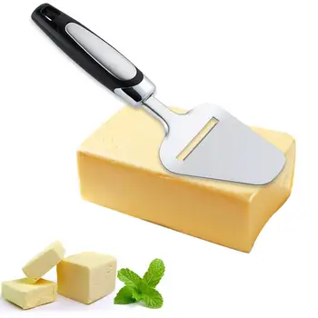 Нож для нарезки сыра из нержавеющей стали - Сверхмощная Лопатка для бритья сыра | Многофункциональный Плоскорез для мягких, Полутвердых твердых сыров |