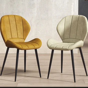 Обеденный стул с 3D-моделированием поверхности сиденья в стиле Ins, спинка со спинкой, Современные простые бытовые Мягкие офисные кресла для удобства сидения