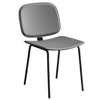 Обеденный стул с кожаным седлом в скандинавском стиле, Легкий Роскошный Минималистский Домашний стул со спинкой, Обеденный стул в индустриальном стиле, стул для отдыха