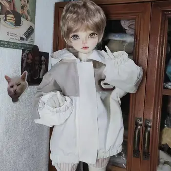 Одежда для куклы BJD 1/4 размера, милая кукольная одежда, куртка с капюшоном, ветровка, пальто, одежда для куклы BJD 1/4, аксессуары для куклы