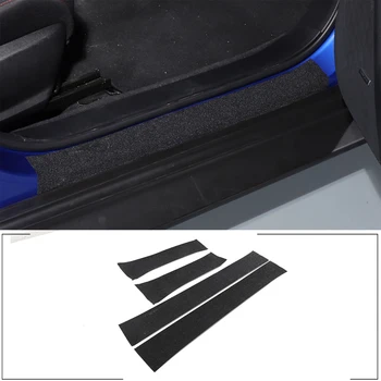ПВХ наждачная бумага для Subaru WRX 2021-2023 Накладка на порог наружной двери, защитная крышка приветственной педали, аксессуары для литья под давлением