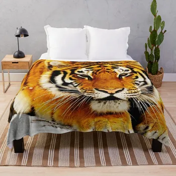 Плед с Сибирским тигром, Шерстяное Одеяло, Пледы для диванов, Пледы для декоративных Диванов