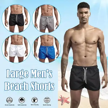 Пляжные шорты большого размера, Быстросохнущее мужское нижнее белье для серфинга, летние красочные купальники 2023, Мужской купальник, плавки