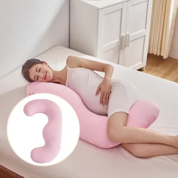 Подушка для беременных J-типа, удерживающая беременную женщину, подушка для ног, односторонняя подушка для беременных женщин
