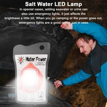 Портативный фонарь для соленой воды 50 ЛМ Ночник работает до 200 часов без подзарядки Складной для кемпинга на открытом воздухе ночной рыбалки езды на велосипеде