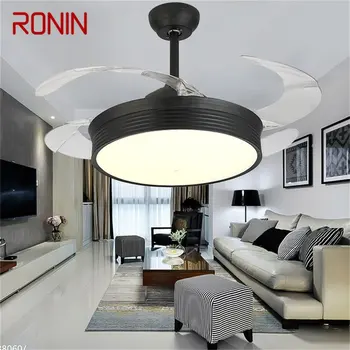 Потолочный вентилятор RONIN Light Невидимая лампа с дистанционным управлением Современный простой светодиодный светильник для домашней гостиной