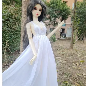 Предпродажная одежда для куклы 60 см, 1/3 шифонового платья на бретелях ручной работы, игрушки для девочек 