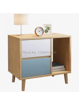 Прикроватный столик спальня простой современный стеллаж мини маленький домашний прикроватный шкаф для хранения вещей в скандинавском стиле ins