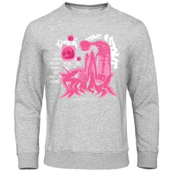 Пуловер World Of Skeleton Monsters, толстовка, мужской модный пуловер, толстовки, осенняя толстовка с круглым вырезом, повседневная толстовка Оверсайз