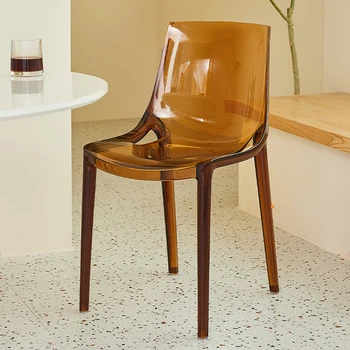 Расслабляющие Скандинавские обеденные стулья для гостиной, пластиковые Эргономичные стулья для гостиной, Дизайнерские предметы домашнего обихода Sillas Cocina YX50DC