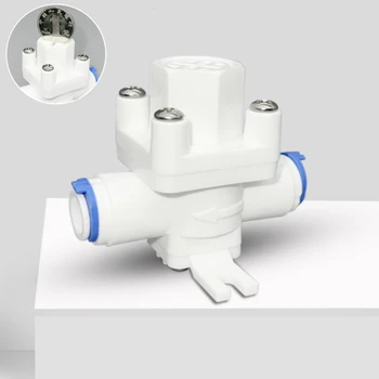 Редукционный клапан Регулятор сброса давления воды 1/4 дюйма Редуктор давления воды на выходе для системы водоснабжения с обратным осмосом