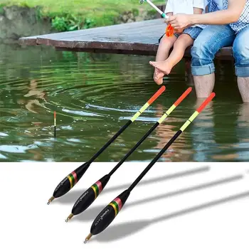 Рыболовный поплавок из 3ШТ пробкового дерева, индикатор поклевки, рыболовное снаряжение с прочным хвостом, рыболовные поплавки для челнока