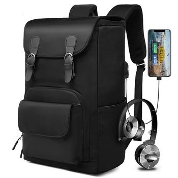 Рюкзак для деловых поездок, Корейский ноутбук, повседневные Мужские Оксфорды, многофункциональные сумки, зарядка через USB, водонепроницаемые модные рюкзаки для улицы