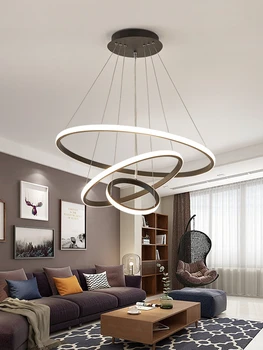 Светодиодный потолочный светильник, лампа для спальни, столовой, простые современные креативные лампы, влияющие на личность, Люстра для гостиной в скандинавском стиле