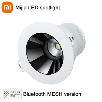 Сетчатая версия светодиодного прожектора Xiaomi Mijia с плавной регулировкой яркости, встраиваемый светодиодный потолочный светильник для помещений, умный домашний светильник для гостиной