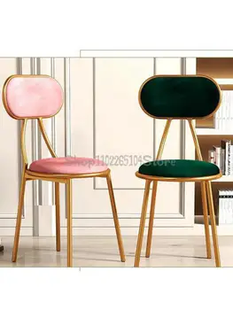 Скандинавский обеденный стул семейный обеденный стул со спинкой стул INS стул Интернет-красное кресло для макияжа простой книжный стол стул для переодевания