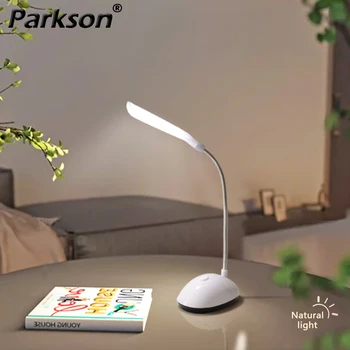 Современные светодиодные настольные лампы для чтения для учебы, спальни в общежитии, прикроватной тумбочки для чтения, настольных ламп для защиты глаз на батарейках