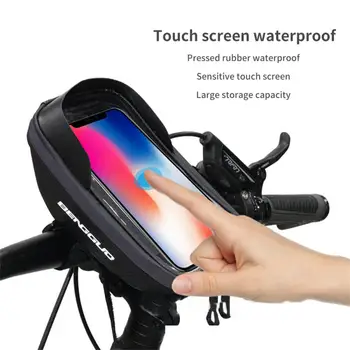 Сумка для горного велосипеда, передняя ручка, сумка для перекладины, Непромокаемый 6,8-дюймовый чехол для мобильного телефона, сумка для велосипеда, аксессуары для велоспорта