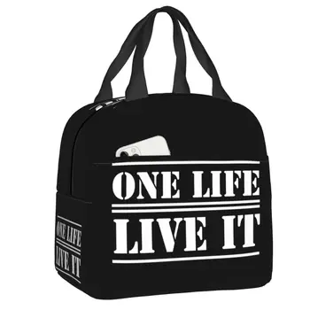 Сумка для ланча One Life Live It Портативный теплый охладитель Термоизолированная сумка для ланча для женщин Школьная Многофункциональная коробка для Бенто