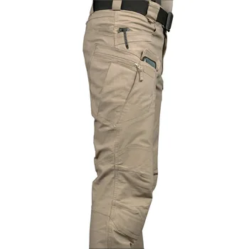 Тактические брюки-карго Мужские уличные водонепроницаемые Боевые камуфляжные брюки SWAT Повседневные мужские рабочие джоггеры с несколькими карманами