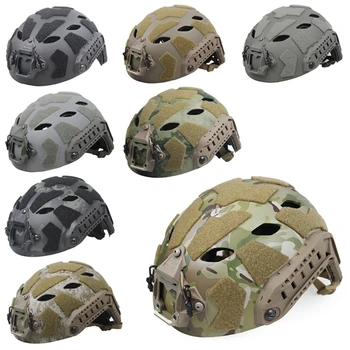 Тактический шлем SF с перфорацией из углеродного волокна, Дышащий Полевой Альпинистский шлем для верховой езды с парашютом H016