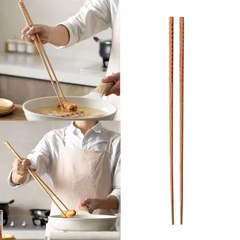 Удлиненная деревянная лапша, кухонные палочки для приготовления пищи, жарки, набор ковриков для домашнего кухонного круглого стола