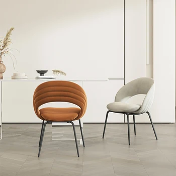 Удобный обеденный стул со спинкой для дома, гостиной, Роскошный Обеденный стул, Оригинальность дизайна, Мебель для салона Mueble Hogar QF50DC