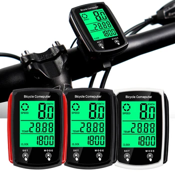 Универсальный Спидометр для MTB Велосипеда, Велосипедный Одометр, Сенсорный ЖК-экран, Проводной Секундомер с подсветкой, Велосипедный Спидометр, Принадлежности для верховой езды