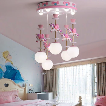 Фантазийные люстры для детской спальни Современные креативные светодиодные подвесные светильники для декора гостиной Освещение Потолочных светильников