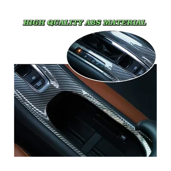 Центральная консоль, Панель переключения передач, Подстаканник, Накладка, Аксессуары для Honda HRV HR-V VEZEL 2015-2022, ABS из углеродного волокна