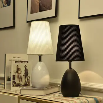 Черно-белый журнальный столик для гостиной, дизайн ночника для спальни, прикроватные лампы, Корейский декор, скандинавская мебель, внутреннее освещение.