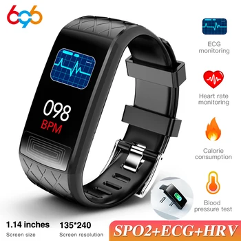 ЭКГ, фитнес-трекер, умные часы, пульсометр, кровяное давление, ВСР, монитор SpO2, смарт-браслет, спортивные смарт-часы для мужчин и женщин для IOS Android