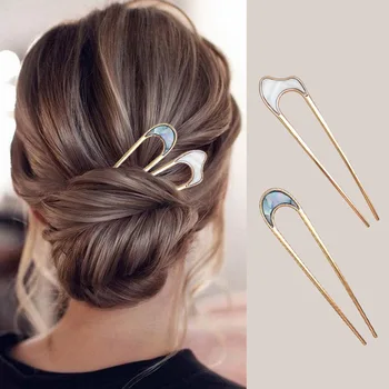 Японские минималистичные палочки для волос из сплава металла для женщин, инструменты для заколок для девочек, Заколки для волос, головные уборы
